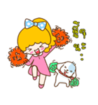 Lovely Girl and Lovely Dog（個別スタンプ：28）