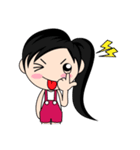Una : Naughty girl (EN)（個別スタンプ：3）