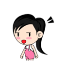 Una : Naughty girl (EN)（個別スタンプ：6）