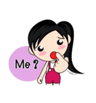 Una : Naughty girl (EN)（個別スタンプ：8）