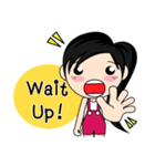 Una : Naughty girl (EN)（個別スタンプ：10）
