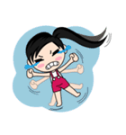 Una : Naughty girl (EN)（個別スタンプ：12）