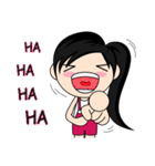 Una : Naughty girl (EN)（個別スタンプ：19）