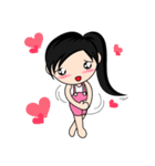 Una : Naughty girl (EN)（個別スタンプ：33）