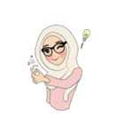 Miss Dua Hijabi cutie girl Eng.Version（個別スタンプ：3）