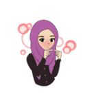 Miss Dua Hijabi cutie girl Eng.Version（個別スタンプ：4）