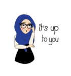 Miss Dua Hijabi cutie girl Eng.Version（個別スタンプ：7）