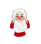 Miss Dua Hijabi cutie girl Eng.Version（個別スタンプ：11）