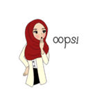 Miss Dua Hijabi cutie girl Eng.Version（個別スタンプ：12）