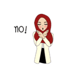 Miss Dua Hijabi cutie girl Eng.Version（個別スタンプ：13）