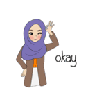 Miss Dua Hijabi cutie girl Eng.Version（個別スタンプ：14）