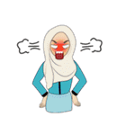 Miss Dua Hijabi cutie girl Eng.Version（個別スタンプ：17）