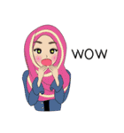 Miss Dua Hijabi cutie girl Eng.Version（個別スタンプ：19）