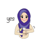 Miss Dua Hijabi cutie girl Eng.Version（個別スタンプ：21）