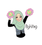 Miss Dua Hijabi cutie girl Eng.Version（個別スタンプ：22）