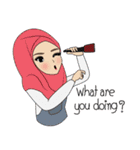 Miss Dua Hijabi cutie girl Eng.Version（個別スタンプ：24）