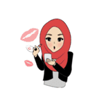 Miss Dua Hijabi cutie girl Eng.Version（個別スタンプ：25）