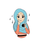 Miss Dua Hijabi cutie girl Eng.Version（個別スタンプ：26）