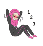 Miss Dua Hijabi cutie girl Eng.Version（個別スタンプ：28）