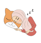 Miss Dua Hijabi cutie girl Eng.Version（個別スタンプ：35）