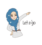 Miss Dua Hijabi cutie girl Eng.Version（個別スタンプ：39）