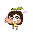 Grass girl（個別スタンプ：16）