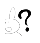 表情のないウサギ（個別スタンプ：5）