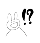 表情のないウサギ（個別スタンプ：6）
