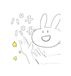 表情のないウサギ（個別スタンプ：15）