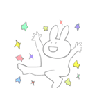 表情のないウサギ（個別スタンプ：16）