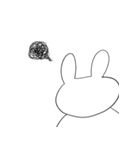 表情のないウサギ（個別スタンプ：17）