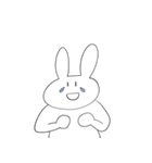 表情のないウサギ（個別スタンプ：18）