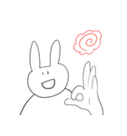 表情のないウサギ（個別スタンプ：26）