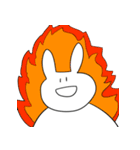 表情のないウサギ（個別スタンプ：30）