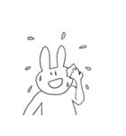 表情のないウサギ（個別スタンプ：40）