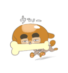 パンのようでおじさんのようでもある、犬。（個別スタンプ：2）