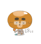 パンのようでおじさんのようでもある、犬。（個別スタンプ：3）