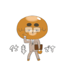 パンのようでおじさんのようでもある、犬。（個別スタンプ：5）