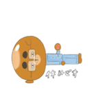 パンのようでおじさんのようでもある、犬。（個別スタンプ：6）