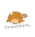 パンのようでおじさんのようでもある、犬。（個別スタンプ：9）