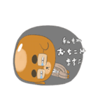 パンのようでおじさんのようでもある、犬。（個別スタンプ：15）