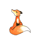 Quick orange fox（個別スタンプ：3）