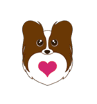 VVPet's Papillon＆Phalene Friends（個別スタンプ：18）