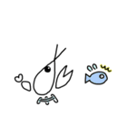 白いザリガニ（個別スタンプ：33）
