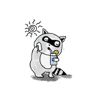 カナダからやってきたアライグマ（個別スタンプ：34）