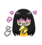 シンプル＆カワイイ 黒髪女子の日常（個別スタンプ：16）