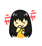 シンプル＆カワイイ 黒髪女子の日常（個別スタンプ：20）