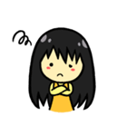 シンプル＆カワイイ 黒髪女子の日常（個別スタンプ：23）