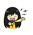 シンプル＆カワイイ 黒髪女子の日常（個別スタンプ：40）