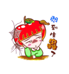 Cutie Apple Girl（個別スタンプ：3）